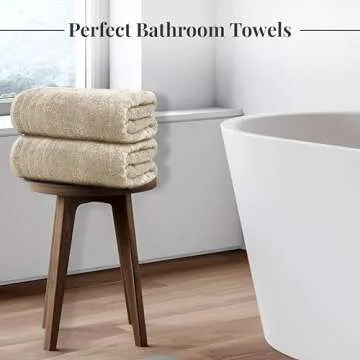 Tens Towels Pack of 4 Extra Large Bath Towels 30" x 60"