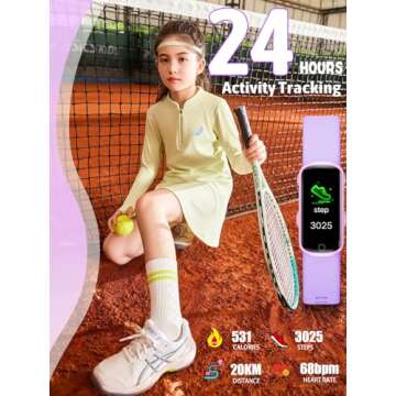 shylad Kids Fitness Tracker,Fitness Watch Waterproof Activity Tracker with HeartRate and Sleep Monitor,Stopwatch,11 Sport Modes,Great Gifts for Girls Boys Kids Age 6-13 Years Olds-Purple