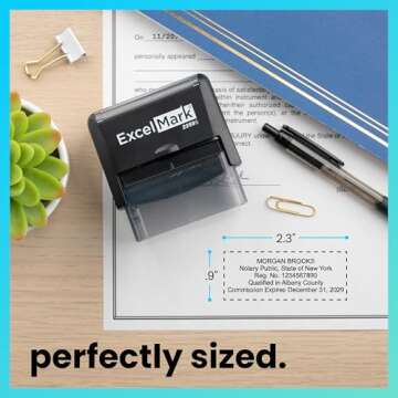 ExcelMark Self Inking Notary Stamp - All 50 States