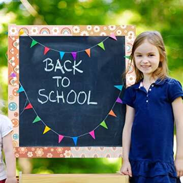 69Ft Groovy Bulletin Board Border Retro Classroom Stickers