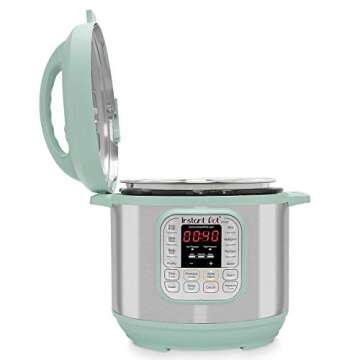 Instant Pot Duo 7-in-1 Electric Pressure Cooker, Slow Cooker, Rice Cooker, Steamer, Saute, Yogurt Maker, and Warmer, 6 Quart, Teal, 14 One-Touch Programs