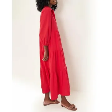 Stylish Women's Casual Maxi Dress with Pockets