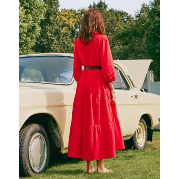 Stylish Women's Casual Maxi Dress with Pockets