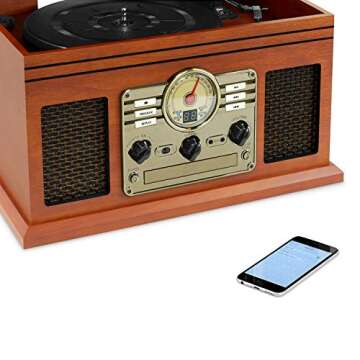 Victrola 7-in-1 Bluetooth Record Player - Mahogany