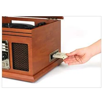Victrola 7-in-1 Bluetooth Record Player - Mahogany