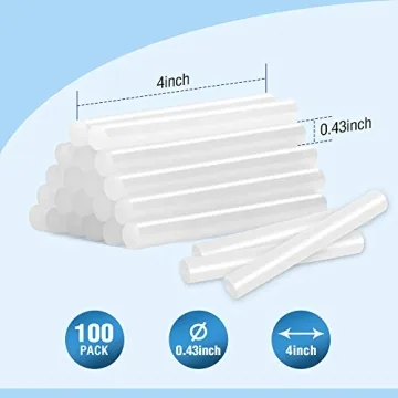 WORKPRO Hot Glue Sticks, 100-pack, Perfect for Crafts