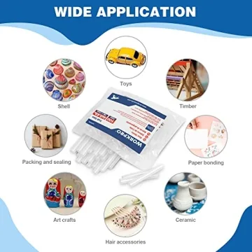 WORKPRO Hot Glue Sticks, 100-pack, Perfect for Crafts