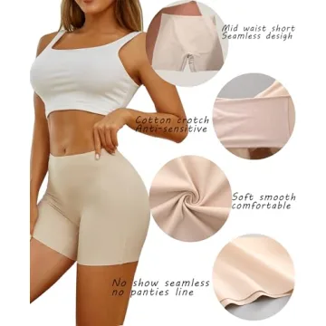 Seamless Boy Shorts Underwear for Women - 5 Pack