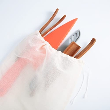 Natural Muslin Drawstring Bags Eco-Friendly Cotton Storage