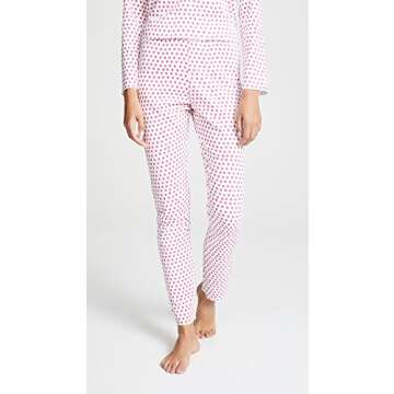 Roller Rabbit Women's Hearts PJ Set, Pink, L