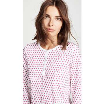 Roller Rabbit Women's Hearts PJ Set, Pink, L