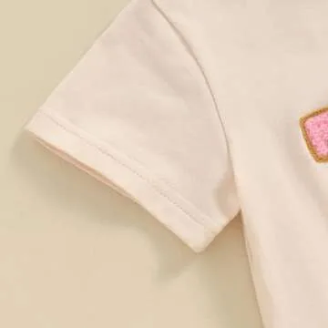 Toddler Baby Girl Boy Birthday Outfit One/Two/Three/Four/Five/Six Embroidery T-Shirt Shirts Birthday Gift