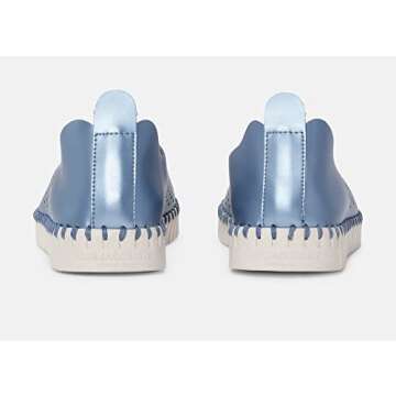 ILSE JACOBSEN Tulip 3576N Flat Slip-On in Metallic Blue