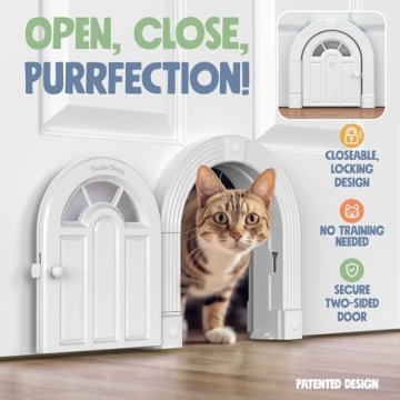 No-Flap Cat Door for Easy Indoor Access