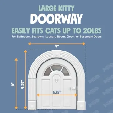 No-Flap Cat Door for Easy Indoor Access
