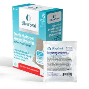 SilverSeal Hydrogel Pads - Soothing Silver Burn Dressings
