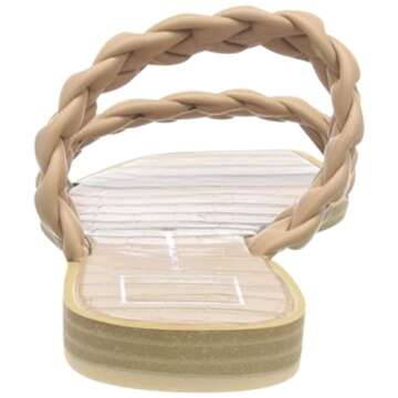 Dolce Vita Women's INDY Flat Sandal, Cafe Stella, 8