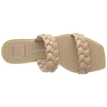 Dolce Vita Women's INDY Flat Sandal, Cafe Stella, 8