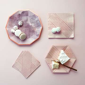 Harlow & Grey Amethyst Party Plates Set 9.75 Inches