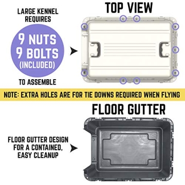 SportPet Designs Rolling Plastic Travel Dog Kennel