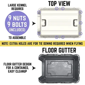 SportPet Designs Rolling Plastic Travel Dog Kennel