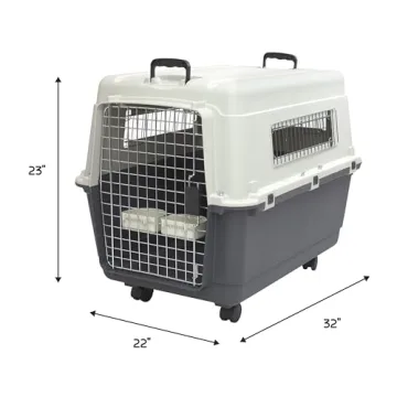 SportPet Designs Rolling Plastic Travel Dog Kennel