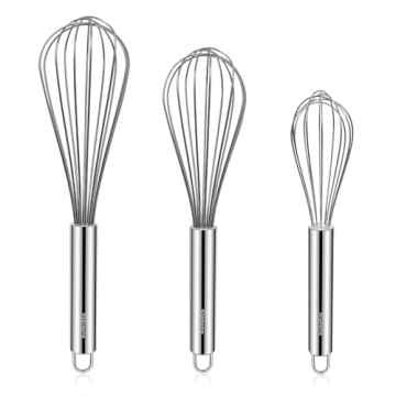 NileHome Stainless Steel Whisk Set for Kitchen Needs