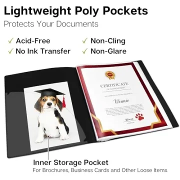 Dunwell 8.5x11 Presentation Binder with 60 Sleeves