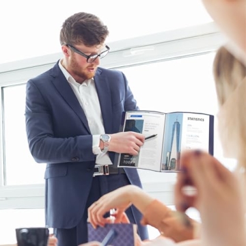 Dunwell 8.5x11 Presentation Binder with 60 Sleeves