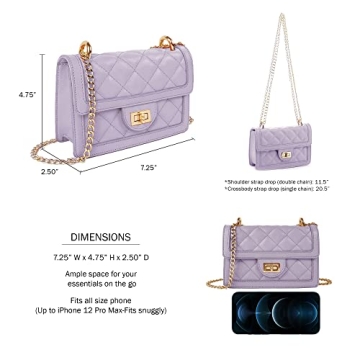 SG SUGU Crossbody Bag - Stylish Vegan Leather Purse for Women