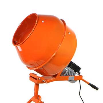 Stark USA 5.0 Cu. Ft. Cement Mixer 1/2hp Portable Electric