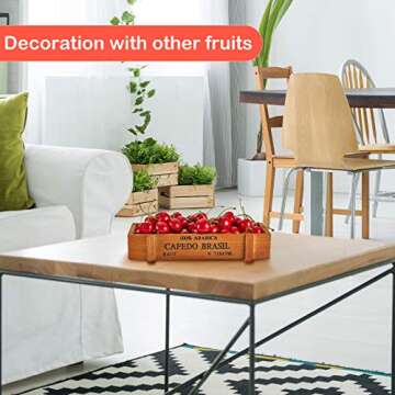 Skylety Fake Cherries for Decor and Photography Props