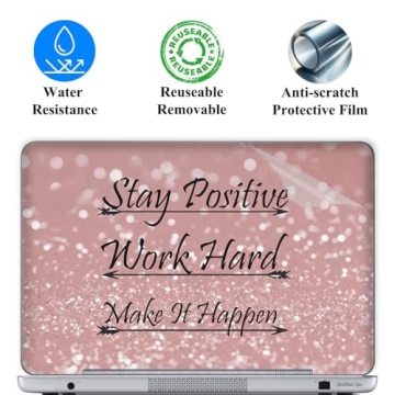 17 17.3 Inch Laptop Skin Sticker Cover Premium Sticker Cover Art Decal Decorative (Included 2 Wrist ...