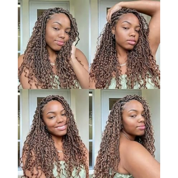 144 Roots Goddess Locs Crochet Hair – 6 Packs, 14 Inch