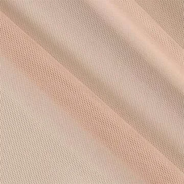 Telio Stretch Nylon Mesh Knit Fabric - Soft Pink, 80% Nylon, 20% Lycra Spandex
