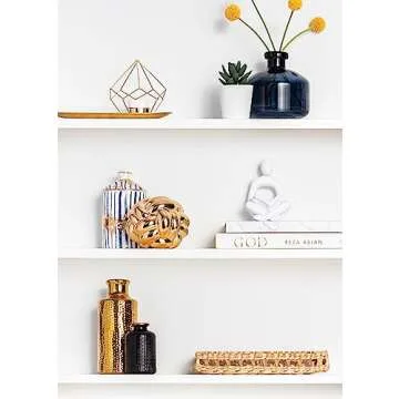 EdensDECOR 1pcs Gold Knot Decor, Coffee Table Books Decor (5x4) Book Decor, Bookshelf Decor, Shelf Decor Aesthetic, Home Decor Accents, Console Table Decorations