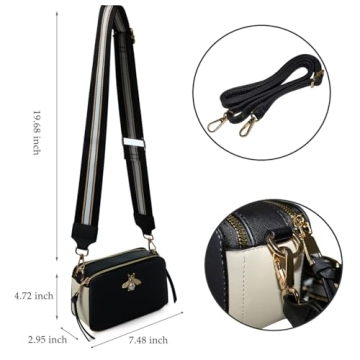 Trendy Ophlid Bee Camera Bag Purse for Women