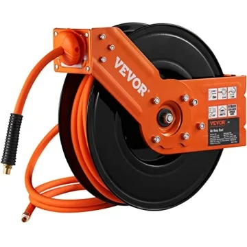 VEVOR 50FT Auto Rewind Air Hose Reel Heavy Duty 300PSI