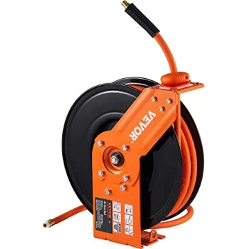 VEVOR 50FT Auto Rewind Air Hose Reel Heavy Duty 300PSI