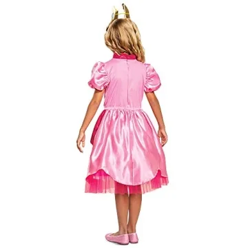 Charming Princess Peach Costume Dress for Kids