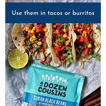 A Dozen Cousins Black Beans Ready to Eat, Vegan