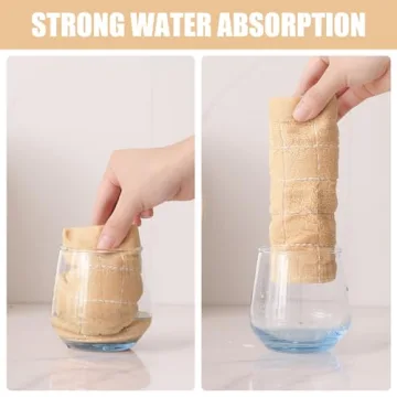 Homaxy Soft Cotton Kitchen Dish Cloths - 8 Pack