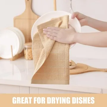 Homaxy Soft Cotton Kitchen Dish Cloths - 8 Pack