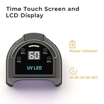 Gelpal 80W Cordless UV LED Nail Lamp for Home or Salon