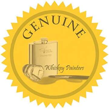 Whiskey painters Scottie Artist Watercolor Paint Palette Box with Built in Flask. Pocket, Travel Friendly Size. Metal Half pan Palette Box with Flask & Water Reservoir. Hand Made in Italy