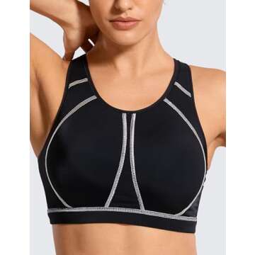 High Support Plus Size Sports Bra for Women