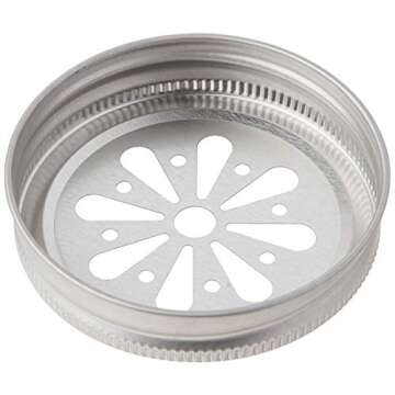Kate Aspen Flower Mason Jar Lids Set of 12