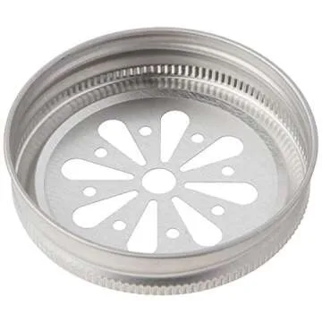 Kate Aspen Flower Mason Jar Lids Set of 12