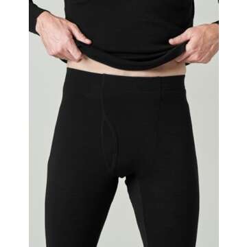 LAPASA Men's 100% Merino Wool Thermal Underwear Long, No Color, Size No Size