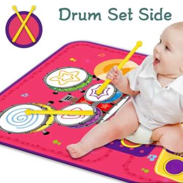 Educational 2-in-1 Musical Mat for Toddlers